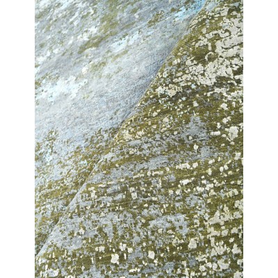 Waterlily No. 03 GreenRust on Grey